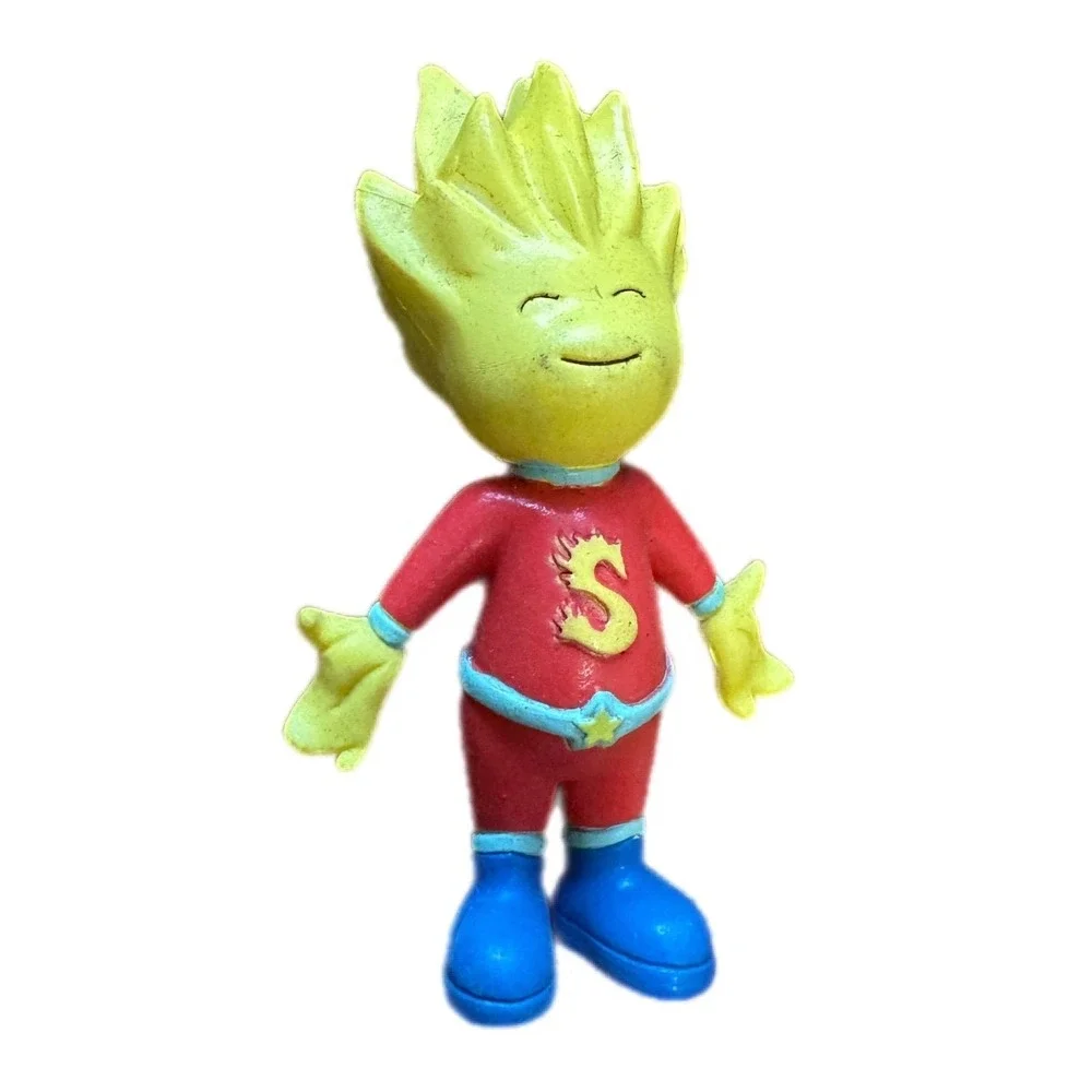 Starbright‎ World PVC Figure Starbright Man Red Yellow Blue Vintage